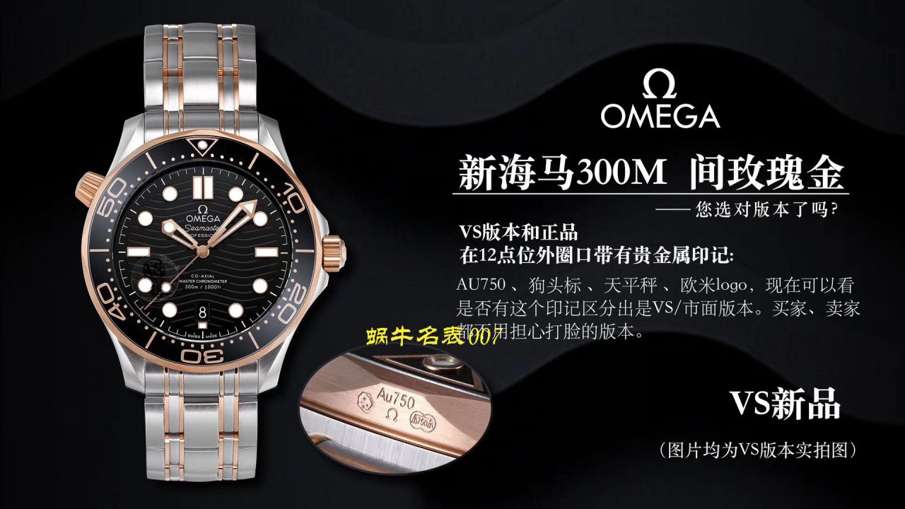 VS厂欧米茄海马最好的复刻高仿手表210.20.42.20.01.001腕表 / M393