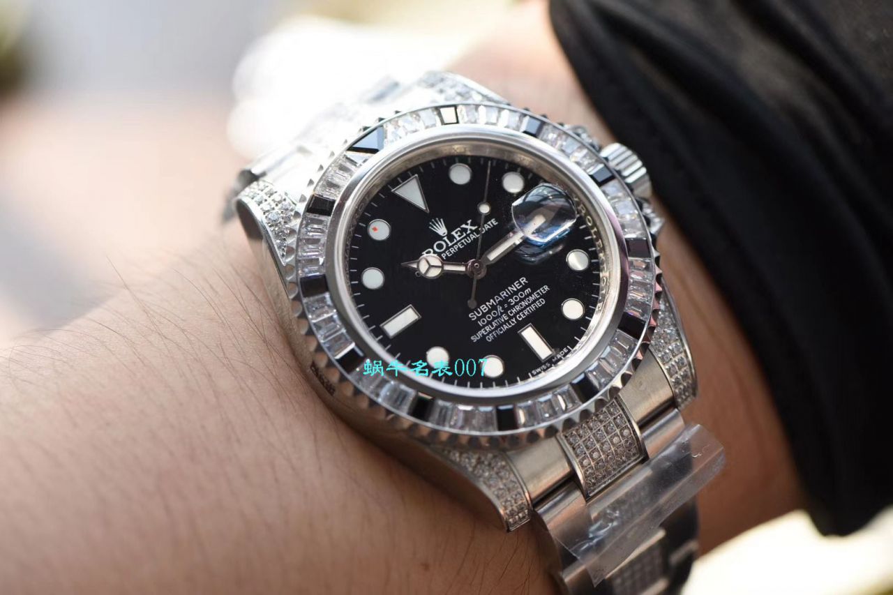 【LF厂顶级劳力士复刻高仿手表】LF帝皇定制版镶钻蓝水鬼❗顶级蓝钻鬼116619LB-97209 / R368