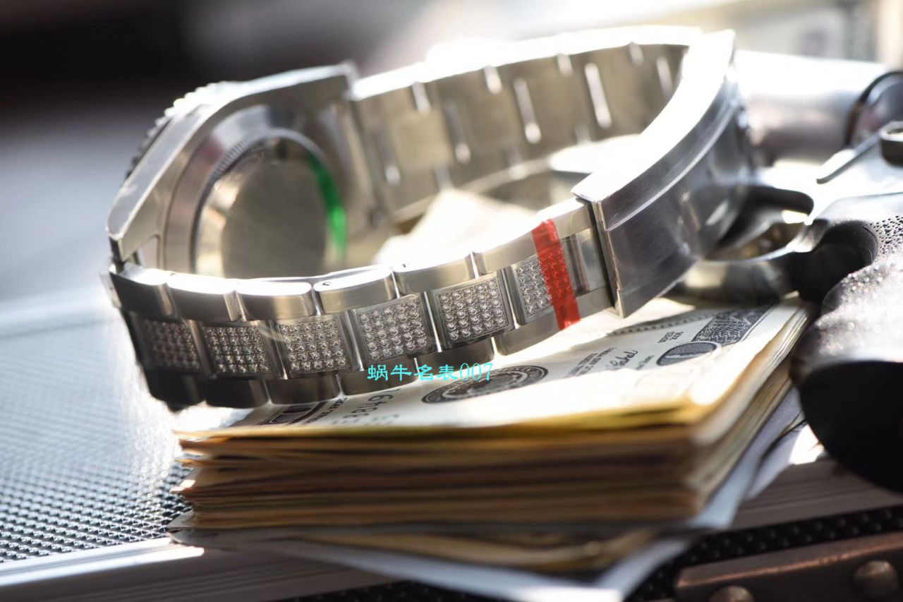 【LF厂劳力士复刻高仿表】LF帝皇定制版镶钻黑水鬼，顶级黑钻鬼116610LN-97200  / R367