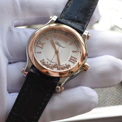 【YF厂Chopard复刻高仿表】萧邦HAPPY DIAMONDS系列278559-6008女腕表
