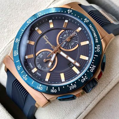 【渠道原单】菲拉格慕Ferragamo ，复古铜面电镀搭配土豪金，菲拉格慕专柜同步上市