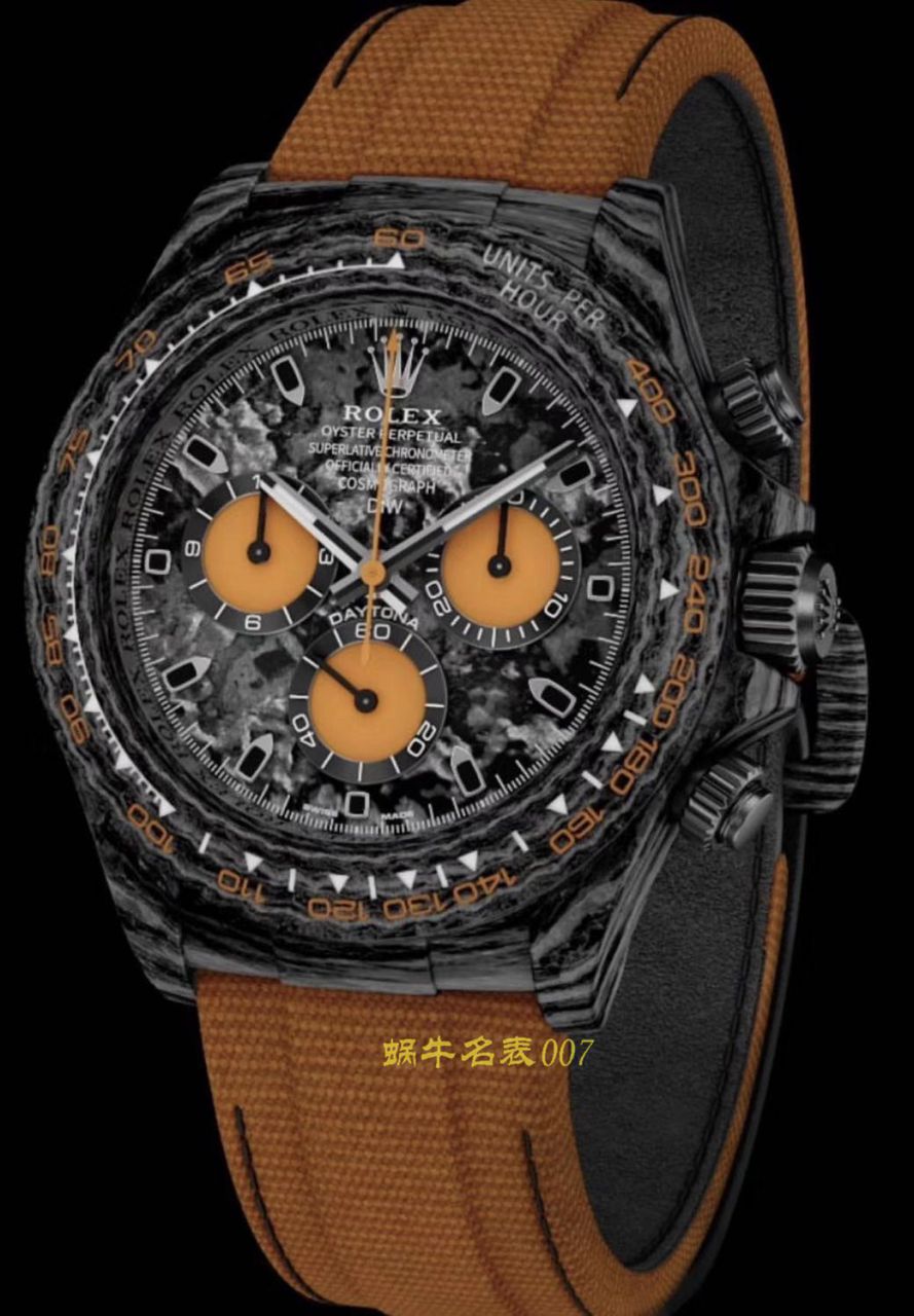 【TW厂劳力士复刻手表】劳力士ROLEX宇宙计时迪通拿系列之全碳纤维海外定制版 / R367