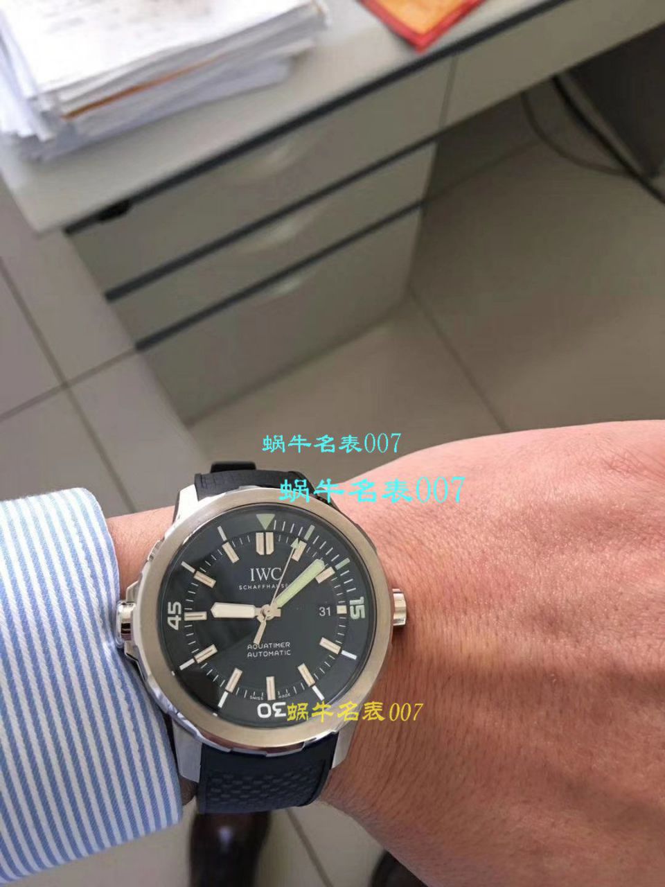 【独家视频测评1:1超A高仿手表】万国海洋时计系列CHRONOGRAPH计时IW329001腕表 / WG165