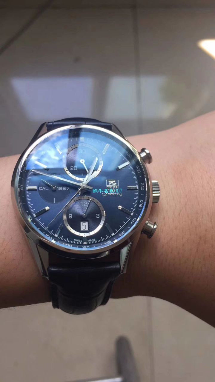 【视频解析】V6厂1:1精高仿手表之泰格豪雅卡莱拉系列CAR2110.FC6266腕表 / TGB0041