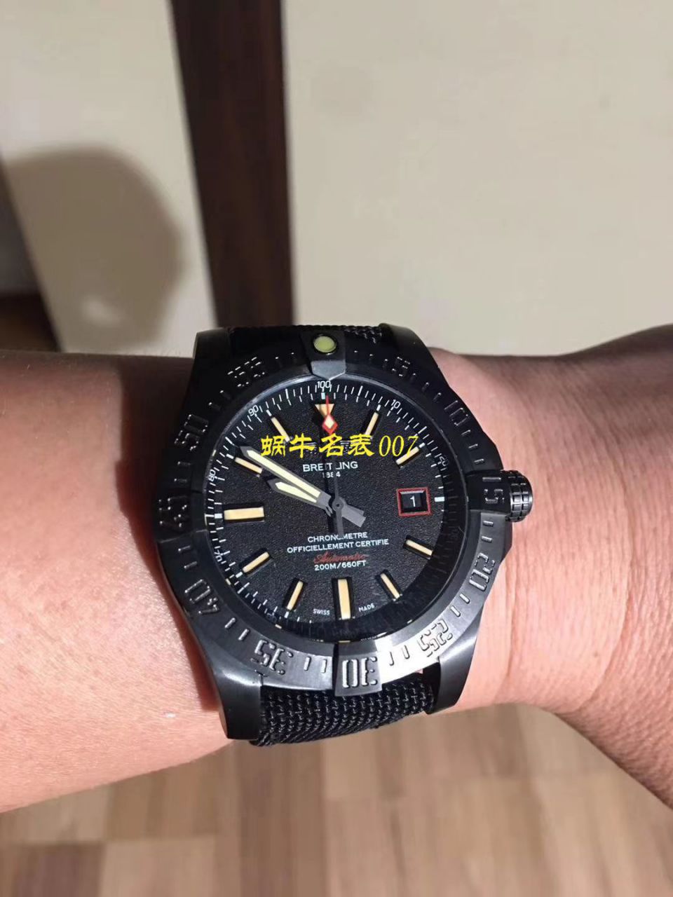 原单新款，百年灵复仇者黑鸟，44mm，原厂钛金属表壳 / BL087