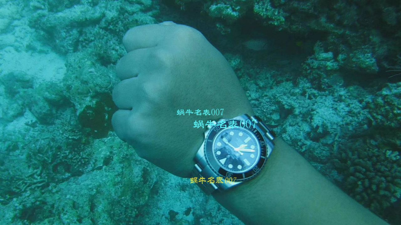【哪里能买到好的瑞士复刻表】视频评测NOOB厂迄今为止最强ROLEX绿水鬼～V9版本黑水鬼 / FK07