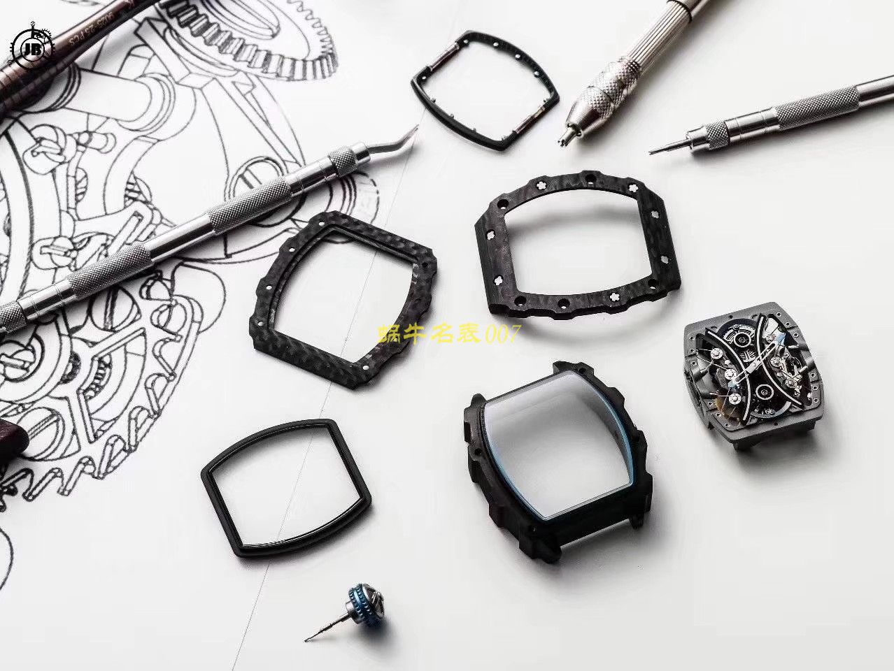 【JB厂理查德米勒复刻高仿手表】Richard Mille男士系列RM 53-01 PABLO MAC DONOUGH陀飞轮腕表 / RM 53-01