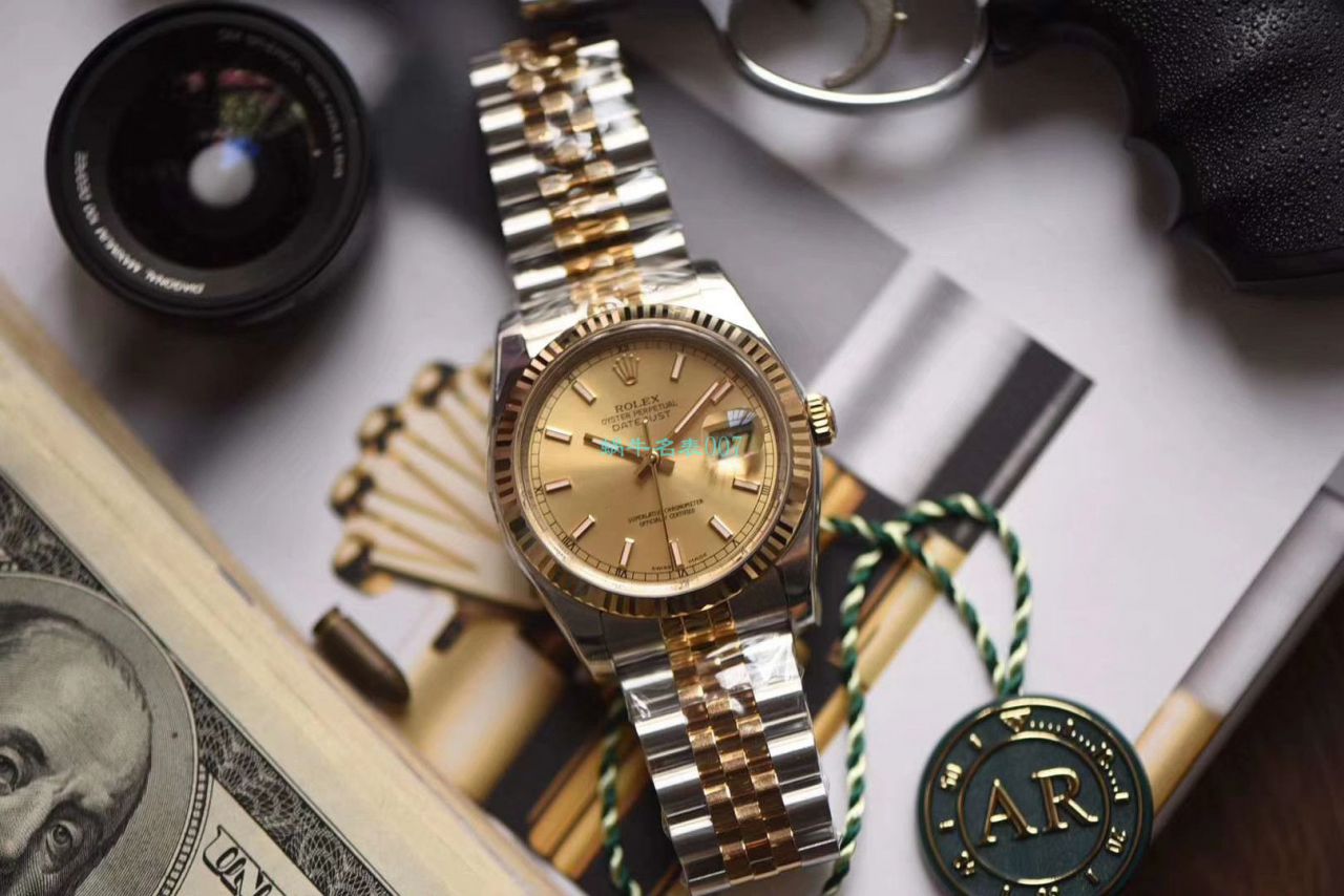 劳力士日志型系列116233银盘纪念型表带腕表,116233金盘镶钻,116233黑盘纪念表带,m126233-0015【AR一比一复刻高仿手表】 / R277