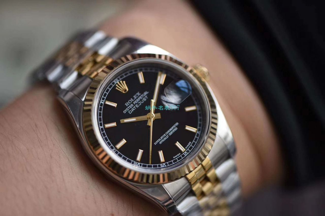 劳力士日志型系列116233银盘纪念型表带腕表,116233金盘镶钻,116233黑盘纪念表带,m126233-0015【AR一比一复刻高仿手表】 / R277