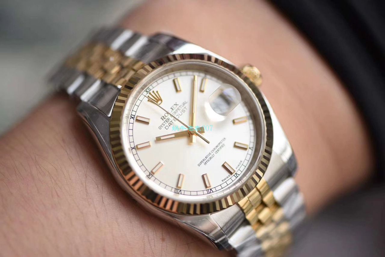 劳力士日志型系列116233银盘纪念型表带腕表,116233金盘镶钻,116233黑盘纪念表带,m126233-0015【AR一比一复刻高仿手表】 / R277