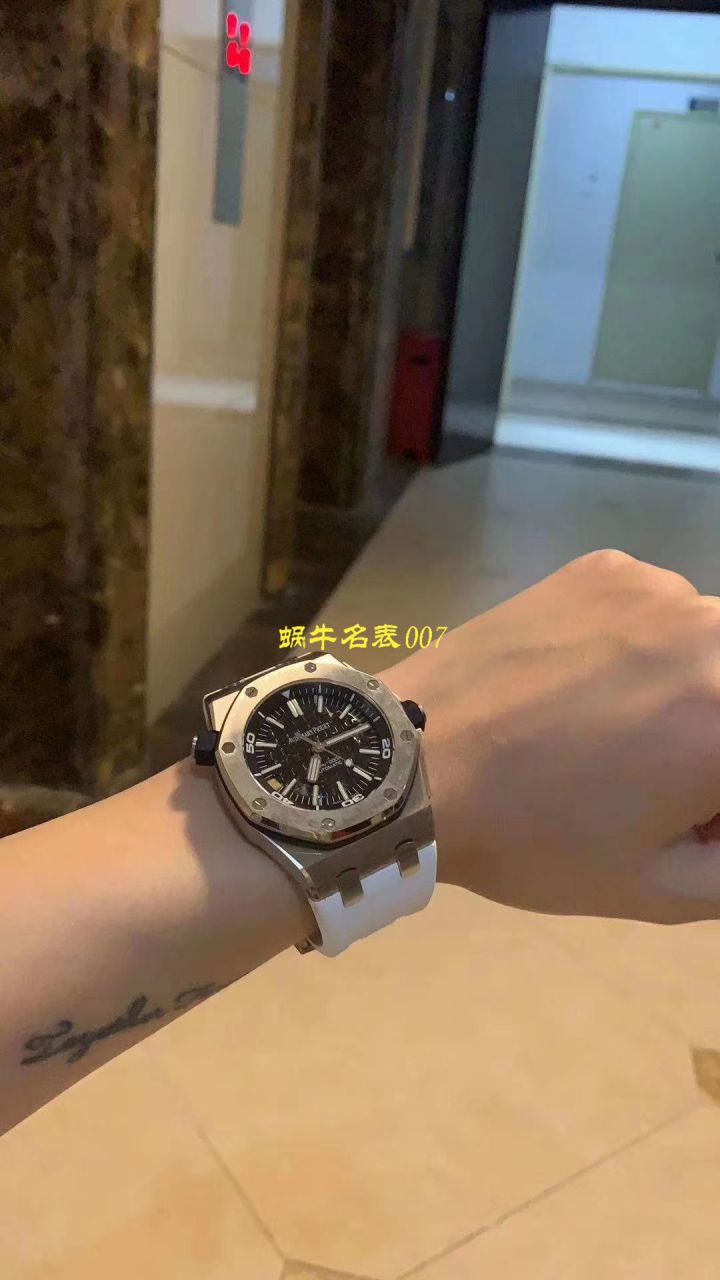 【JF一比一超A高仿】视频评测爱彼皇家橡树离岸型系列15703ST.OO.A002CA.01腕表，全新V9S超强版正式闪亮登场 / AP156