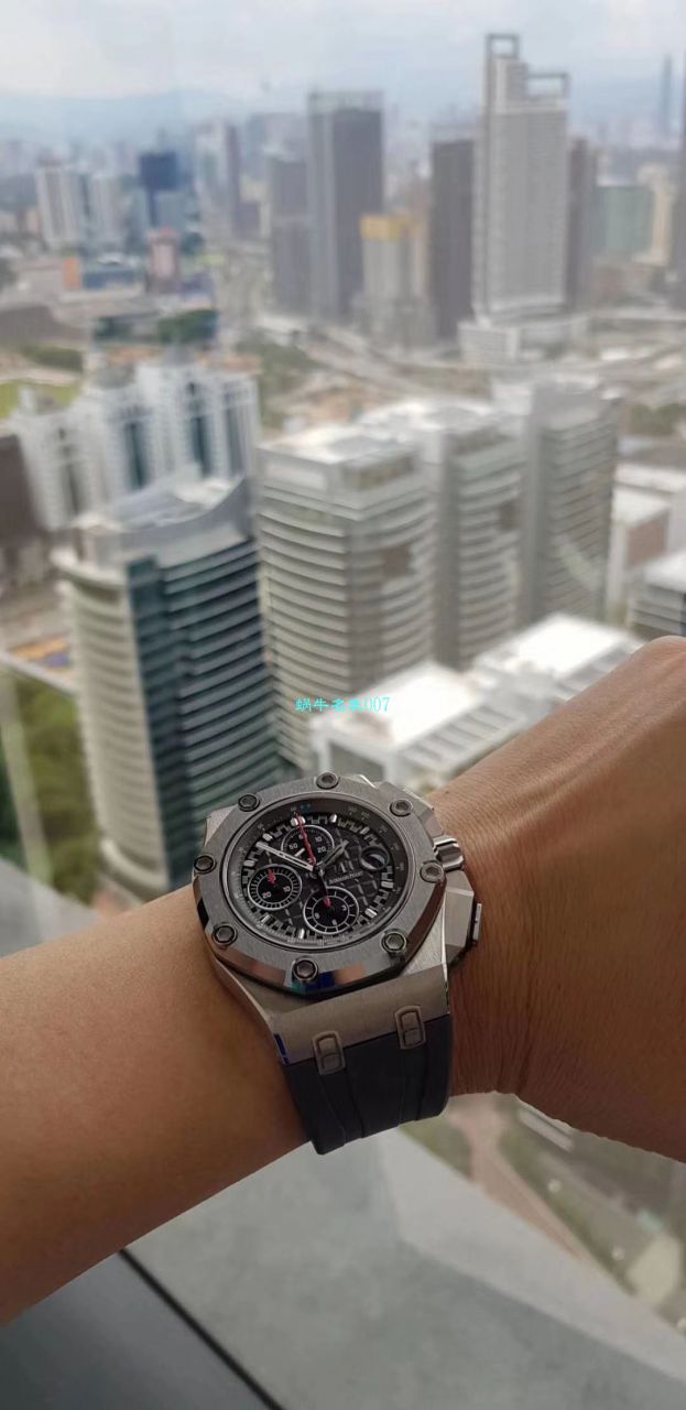 【JF一比一超A高仿】视频评测爱彼皇家橡树离岸型系列15703ST.OO.A002CA.01腕表，全新V9S超强版正式闪亮登场 / AP156