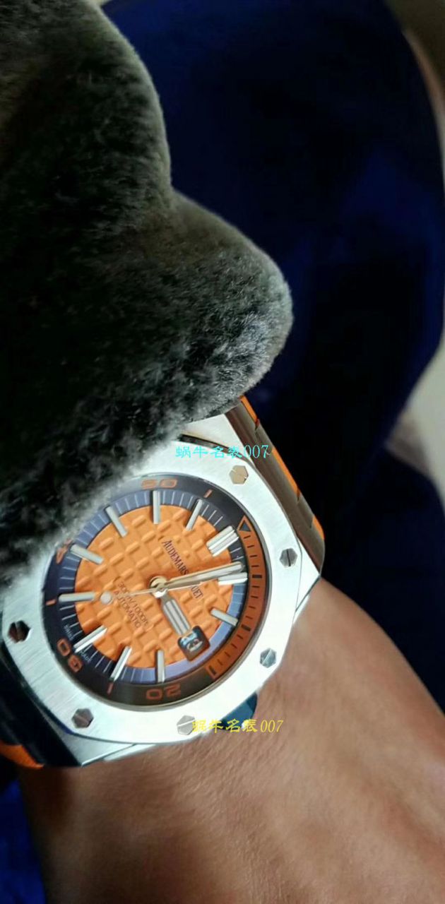 【NOOB厂复刻表无敌超值～N厂鲜橙计时离岸】爱彼复刻高仿皇家橡树离岸型系列26703ST.OO.A070CA.01腕表 / AP169