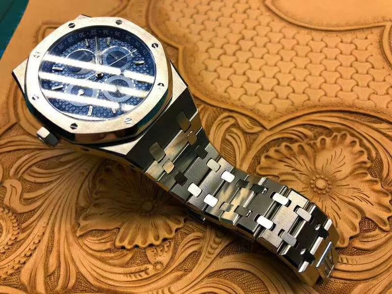 【JF厂一比一超A高仿手表】爱彼皇家橡树万年历系列26574ST.OO.1220ST.02腕表 / AP124