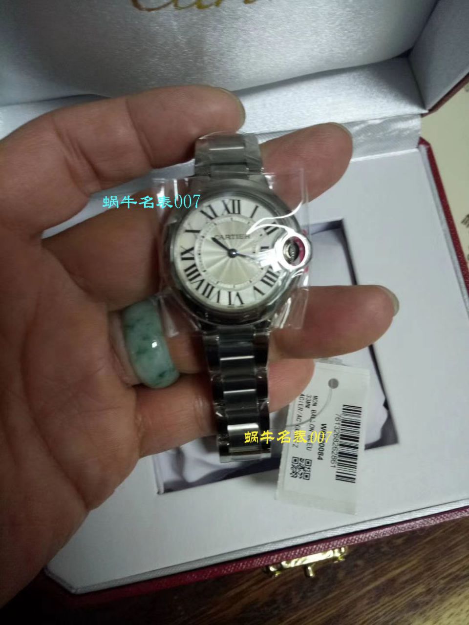 【独家视频测评V6厂一比一高精仿手表】卡地亚蓝气球系列W6920084女士33毫米石英腕表 / KAC080