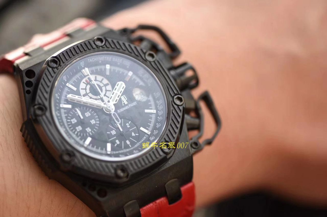 【视频评测NOOB厂顶级复刻高仿幸存者手表】爱彼皇家橡树离岸型系列幸存者26165IO.00.A002CA.01机械腕表 / AP173