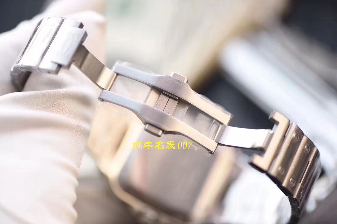 【视频评测V6厂顶级复刻高仿表】卡地亚山度士系列WSSA0009（大号）,WSSA0010（中号）腕表 / K226