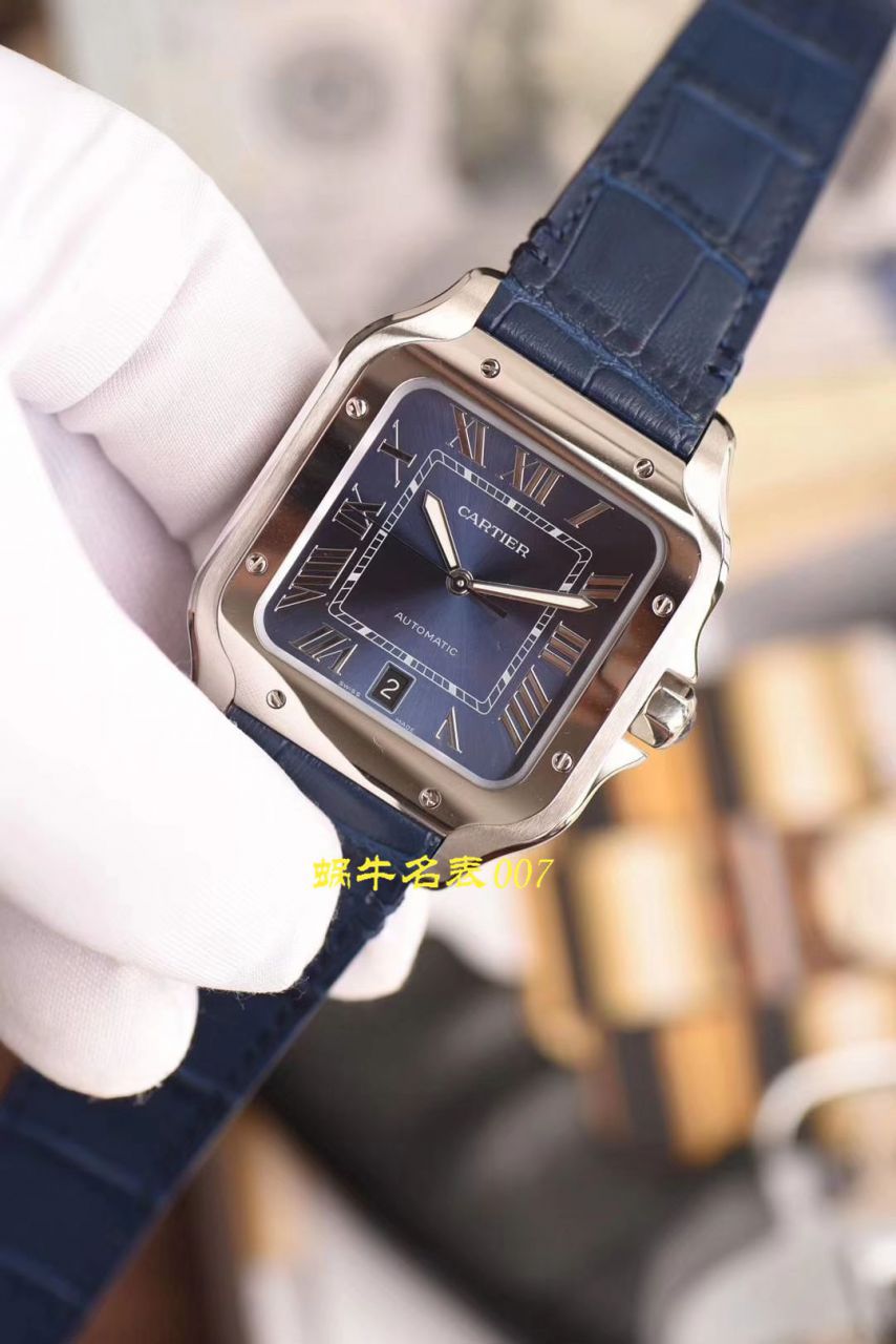 【V6厂一比一CARTIER复刻高仿手表】卡地亚山度士系列WSSA0013（大号）腕表 / K223