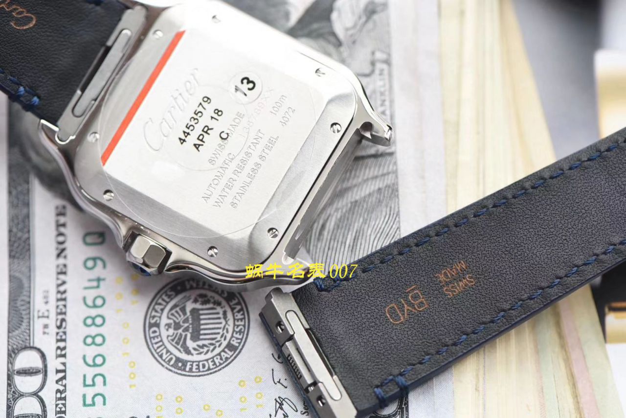 【V6厂一比一CARTIER复刻高仿手表】卡地亚山度士系列WSSA0013（大号）腕表 / K223