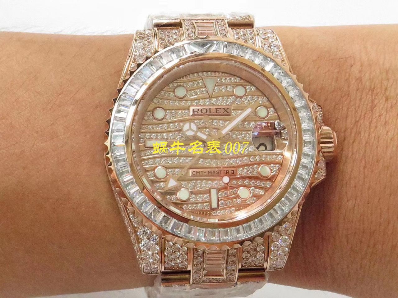 【劳力士复刻高仿表】劳力士格林尼治型II系列116769TBR-74779B腕表 / R322