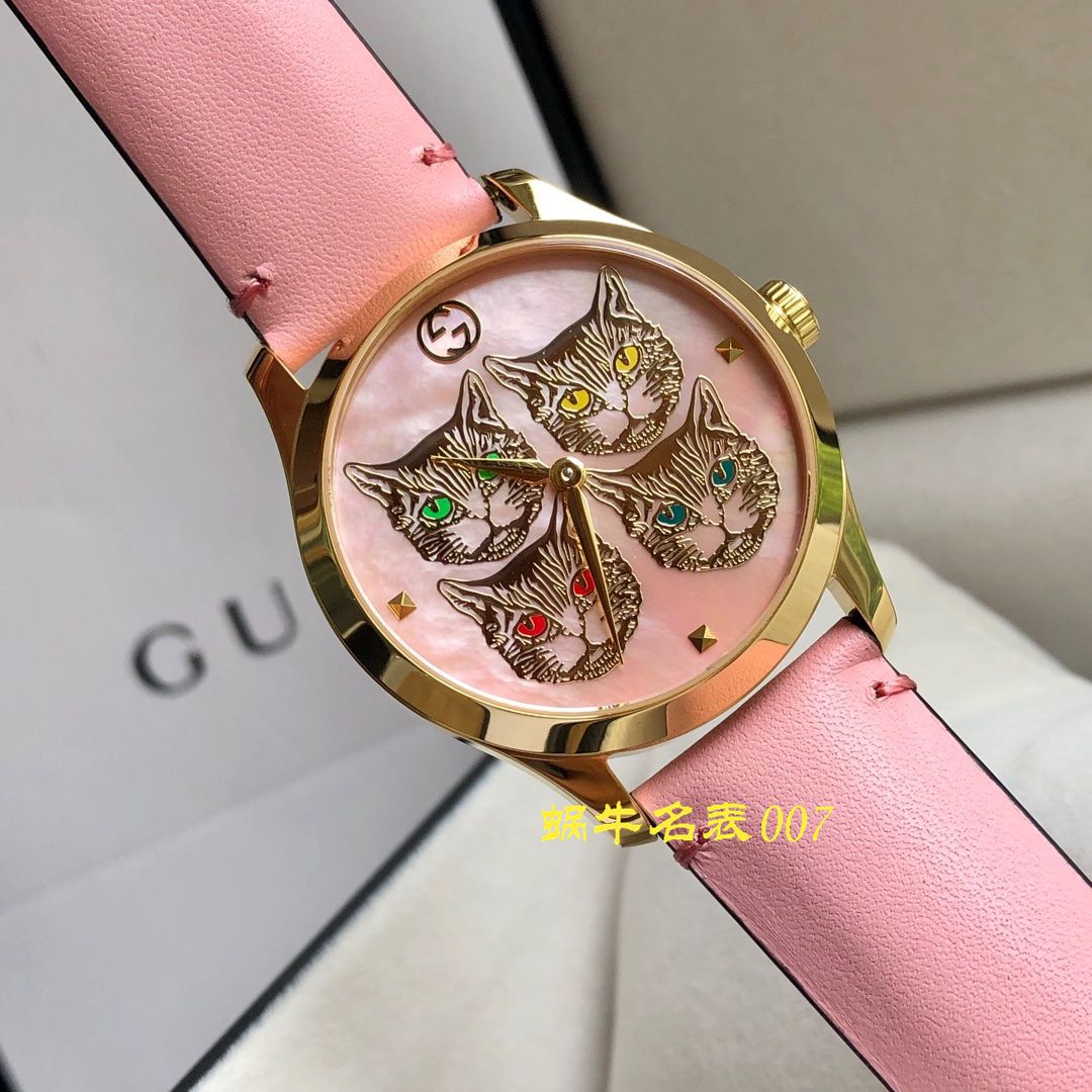 【渠道原单】Gucci古驰猫头鹰G-Timeless 系列女士腕表，38 毫米 / GUCCI KK17