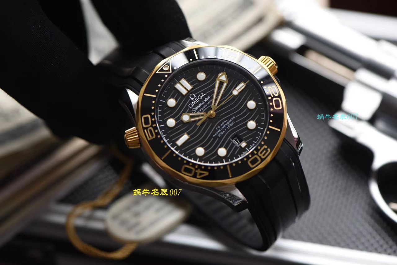 VS厂欧米茄新海马300M间黄金顶级复刻高仿手表210.22.42.20.01.001腕表 / M602