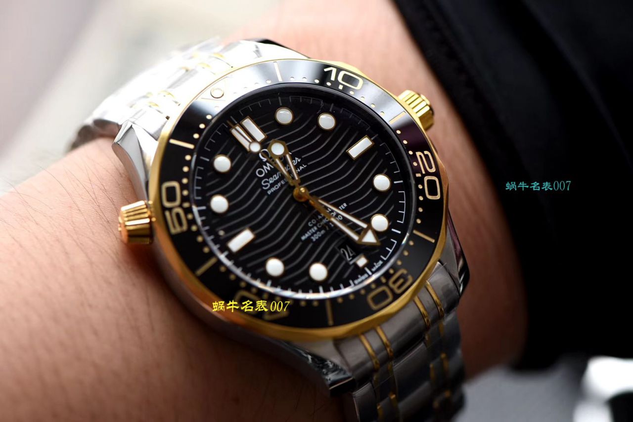 VS厂欧米茄新海马300M间黄金顶级复刻高仿手表210.22.42.20.01.001腕表 / M602
