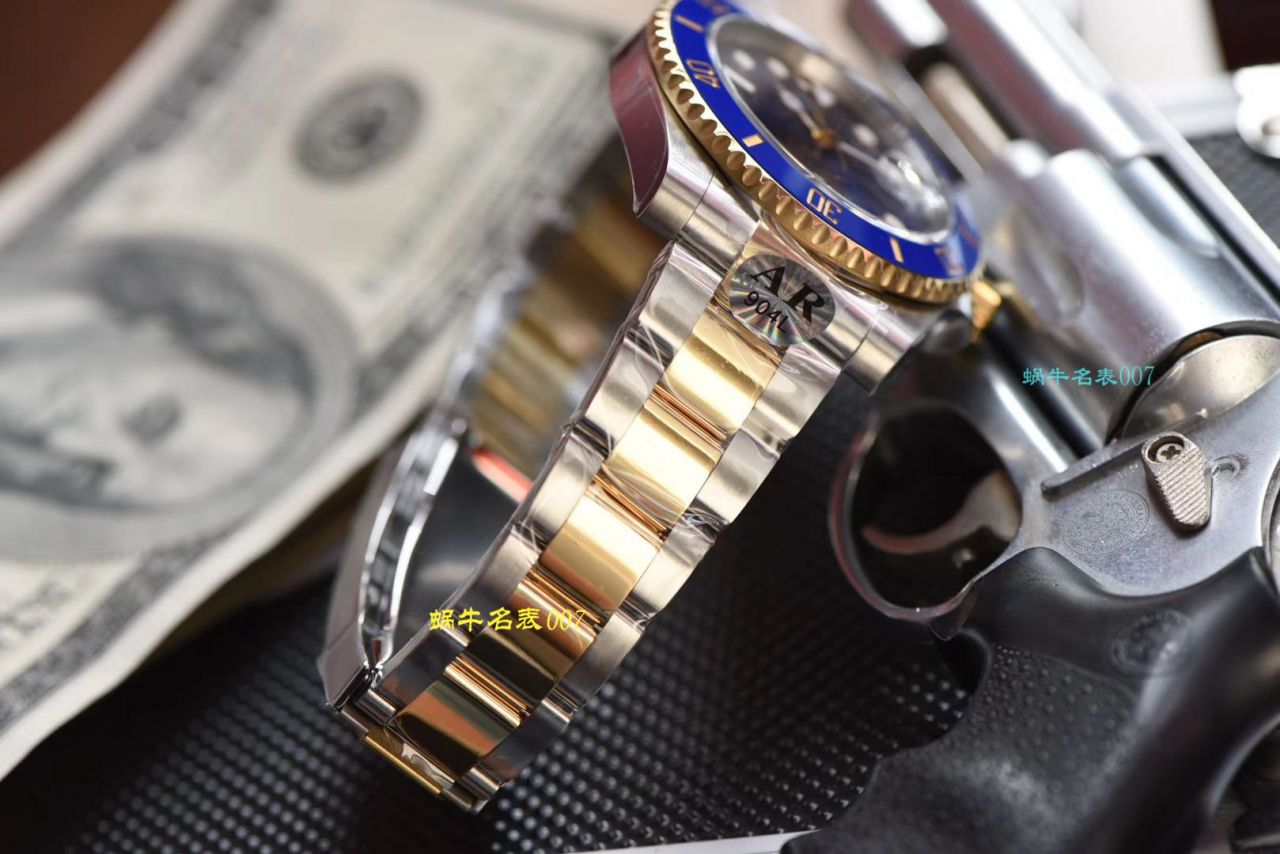 【AR厂Rolex复刻高仿表】劳力士潜航者型系列116613LB-97203 蓝盘腕表(904钢间金蓝水鬼) / R369