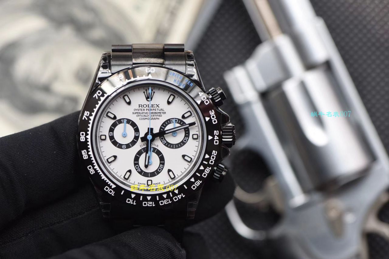 【台湾厂复刻高仿手表】劳力士宇宙计型迪通拿系列116500LN超高颜值酷黑熊猫迪特别版 / R370