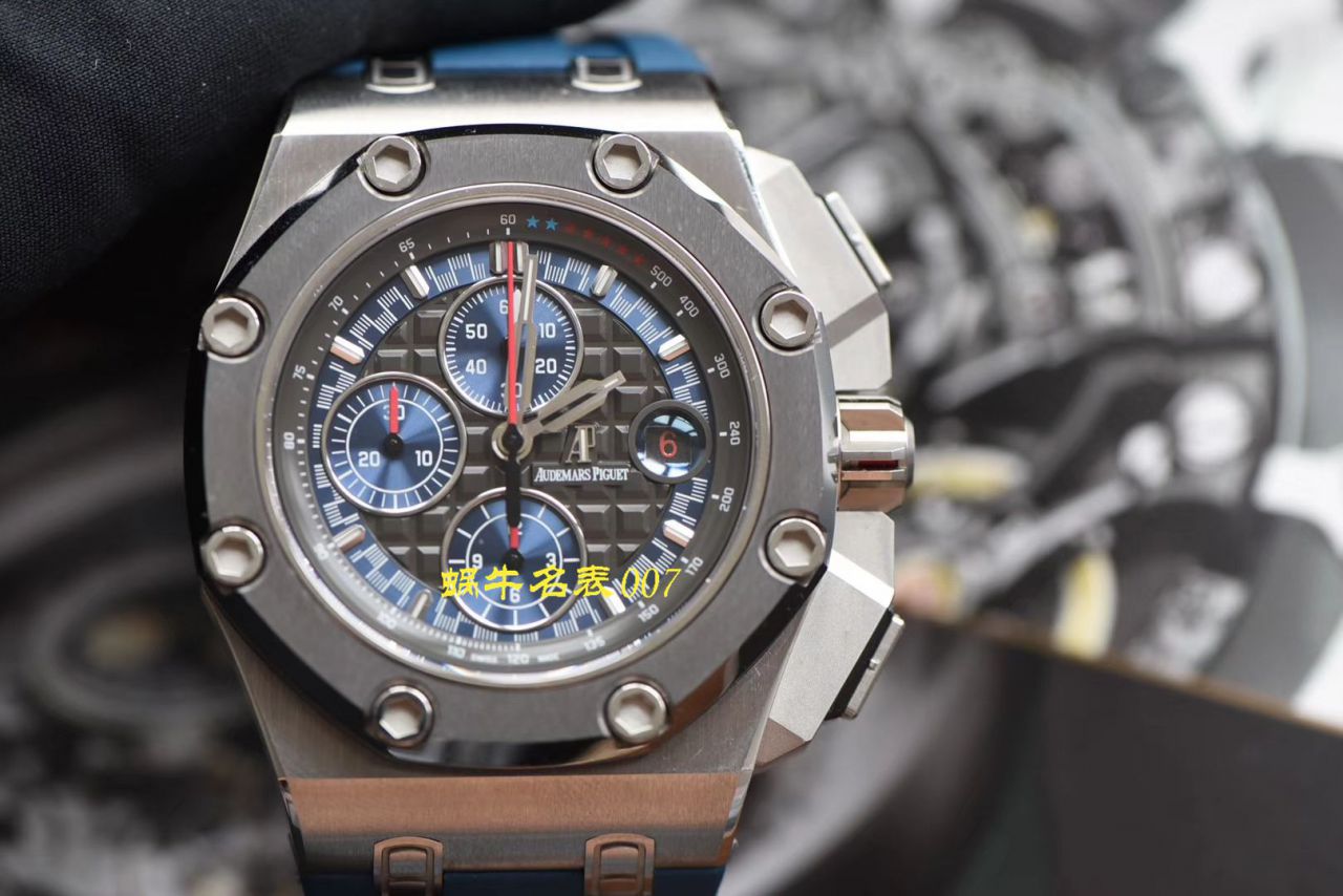 【视频评测N厂特价爱彼舒马赫复刻高仿表】爱彼皇家橡树离岸型系列26568PM.OO.A021CA.01腕表 / AP177