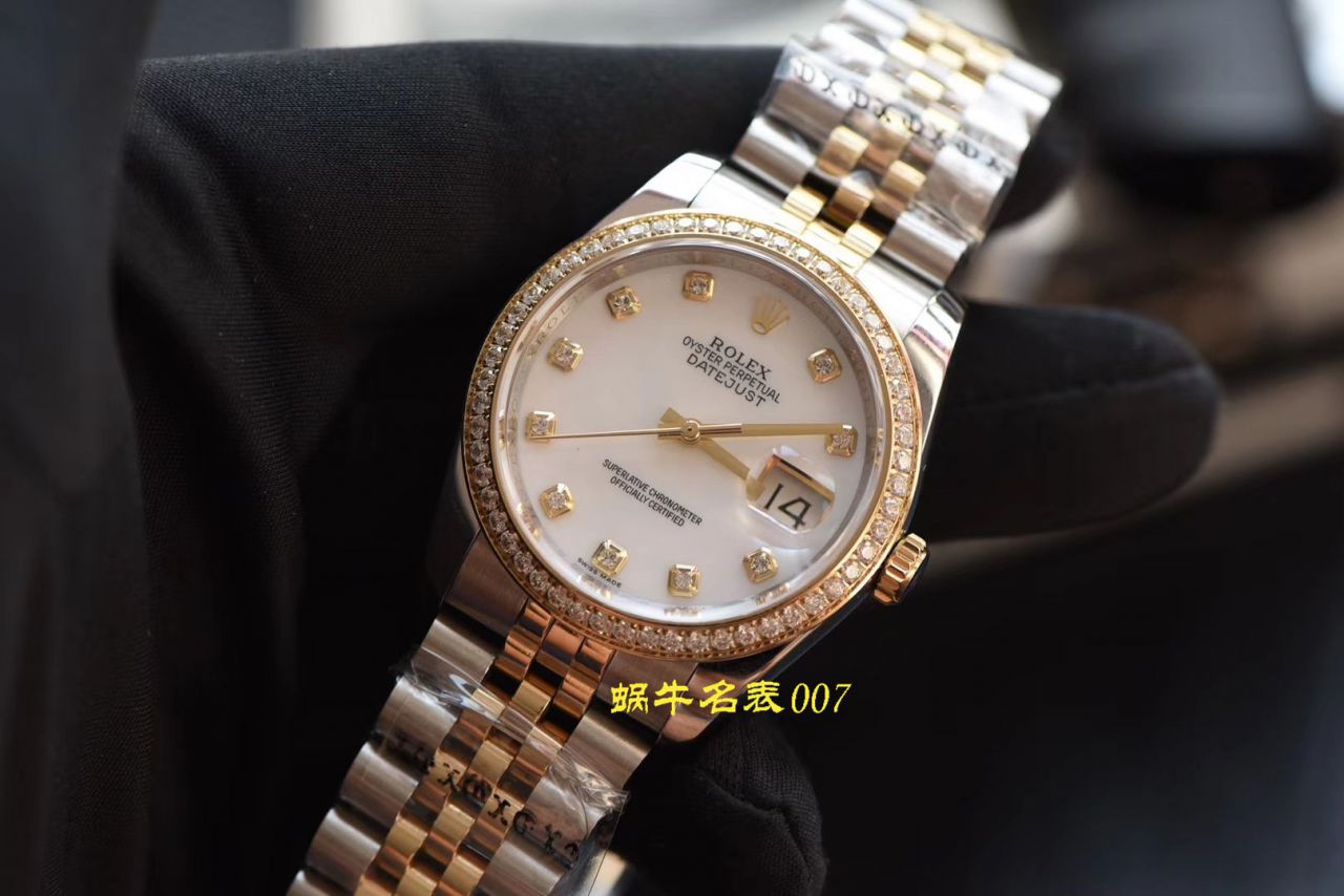 【台湾厂劳力士复刻女表】劳力士女装日志型系列116243-63603白面表盘腕表 / R371