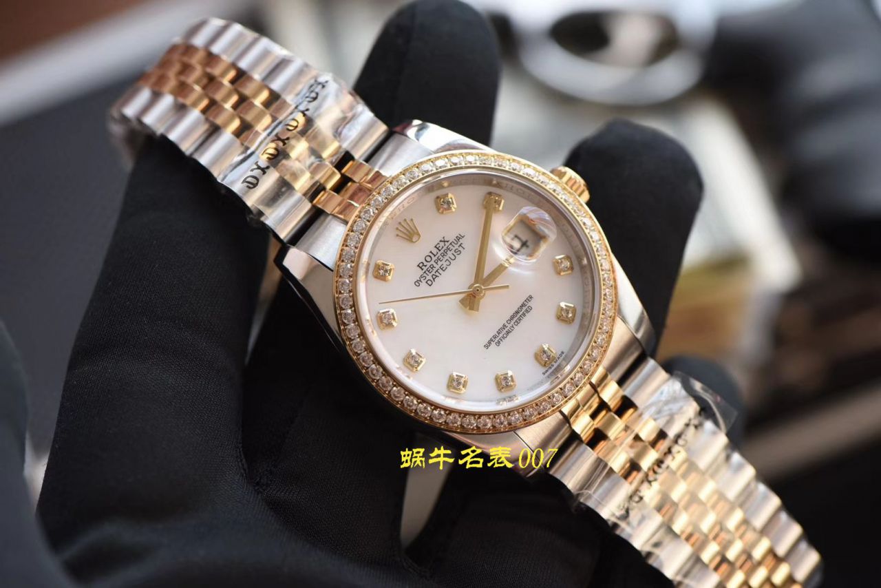 【台湾厂劳力士复刻女表】劳力士女装日志型系列116243-63603白面表盘腕表 / R371