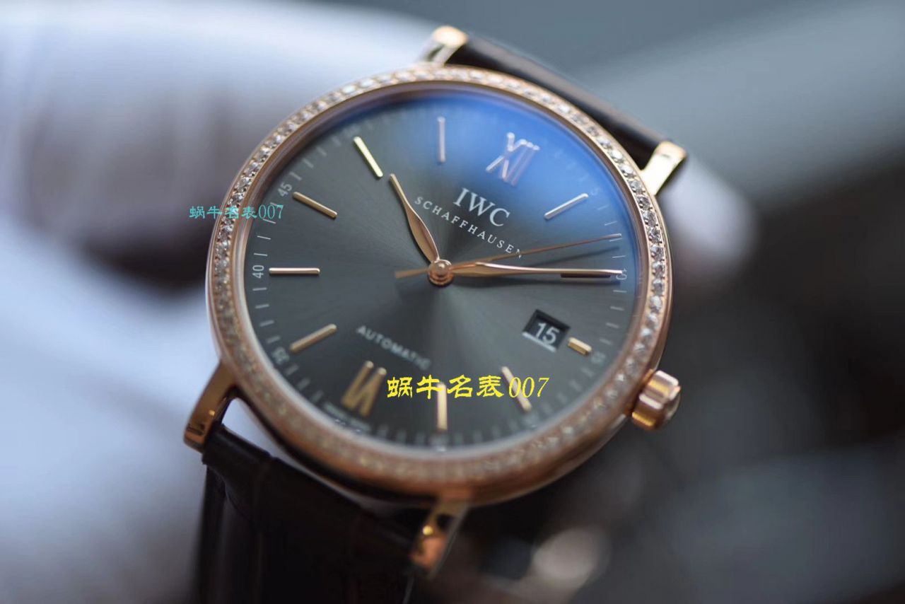 【视频评测V7厂IWC顶级复刻表】万国表柏涛菲诺高仿IW356516腕表 / WG396