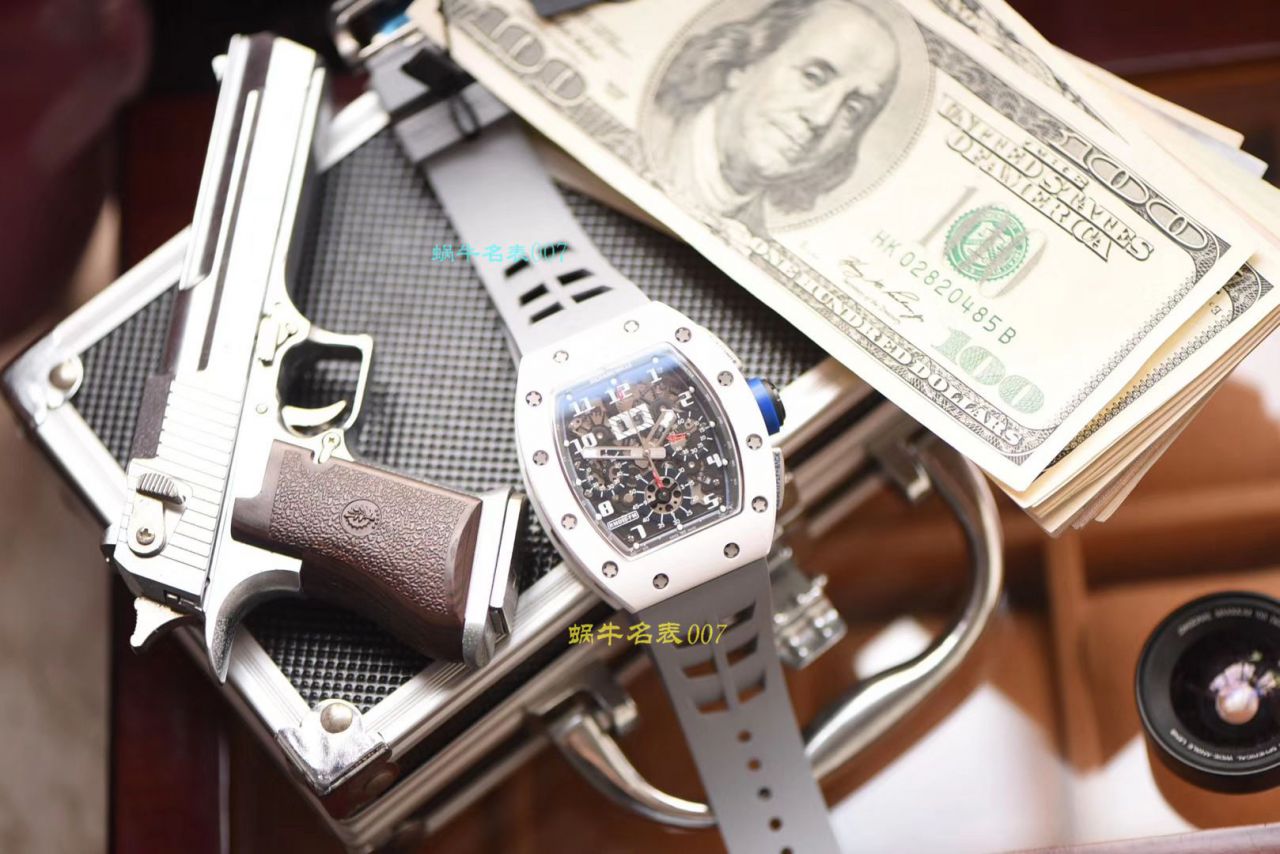 【视频评测KV厂RICHARD MILLE复刻手表】理查德米勒男士系列RM 011白面陶瓷限量款腕表 / KVRM01199