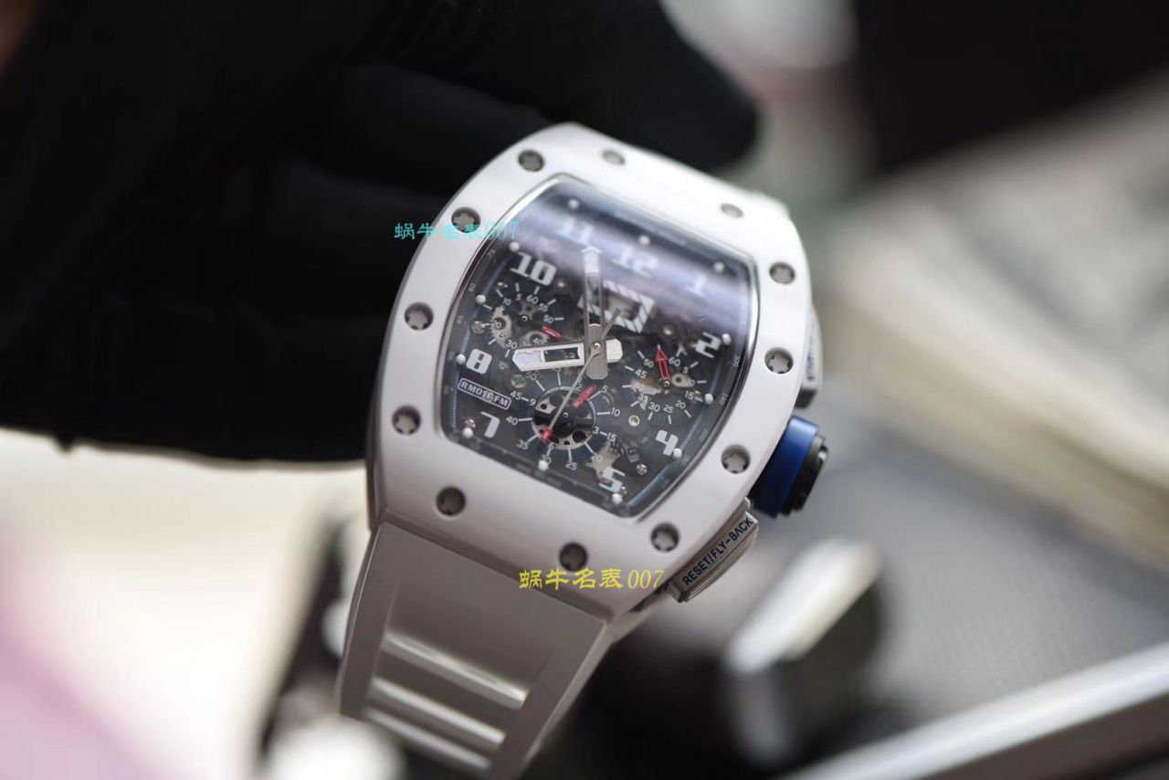 【视频评测KV厂RICHARD MILLE复刻手表】理查德米勒男士系列RM 011白面陶瓷限量款腕表 / KVRM01199