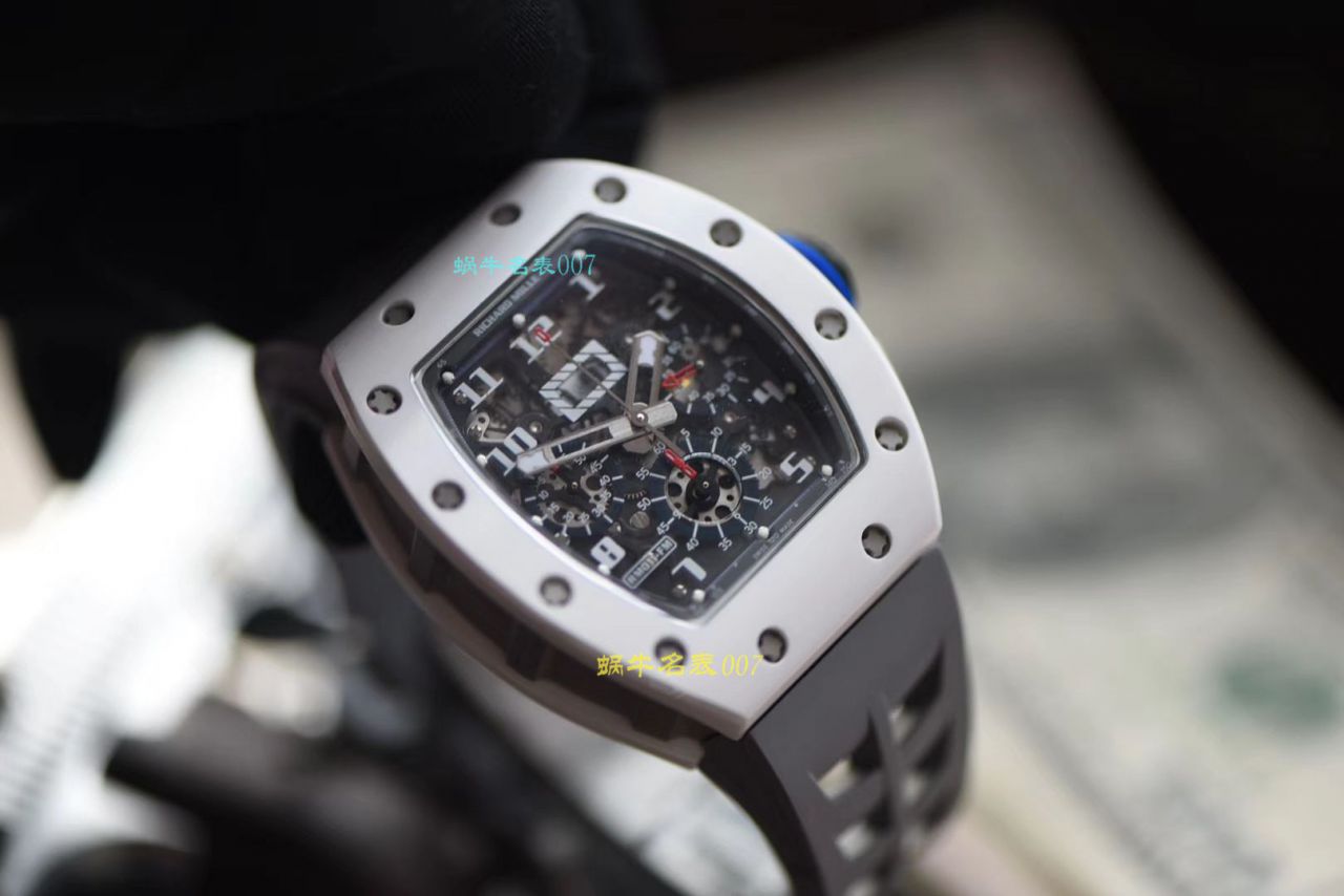 【视频评测KV厂RICHARD MILLE复刻手表】理查德米勒男士系列RM 011白面陶瓷限量款腕表 / KVRM01199