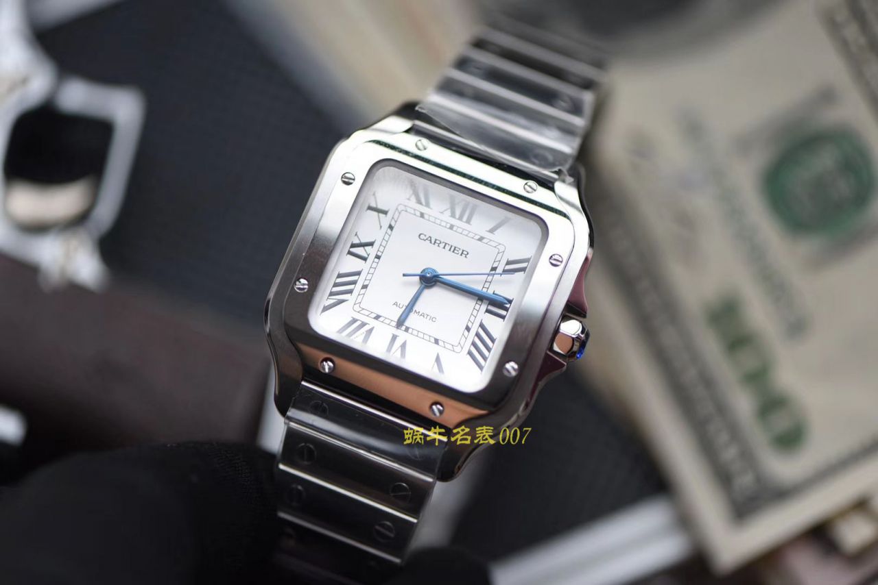 【视频评测V6厂顶级复刻高仿表】卡地亚山度士系列WSSA0009（大号）,WSSA0010（中号）腕表 / K226