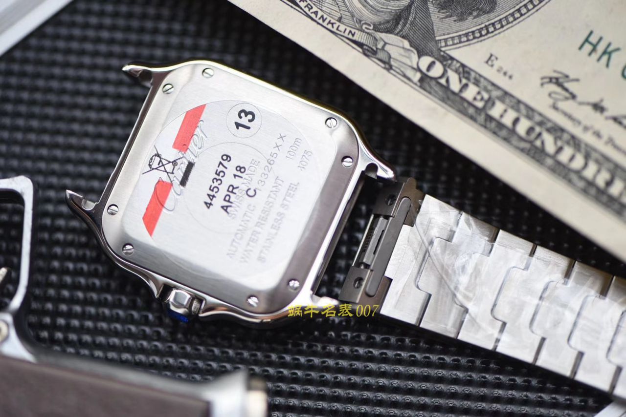 【视频评测V6厂顶级复刻高仿表】卡地亚山度士系列WSSA0009（大号）,WSSA0010（中号）腕表 / K226