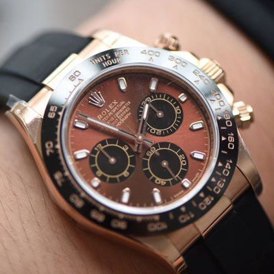 【视频评测NOOB厂劳力士复刻高仿手表】N厂全新2019年最新款～迪通拿咖啡猫超级4130自动机械机芯