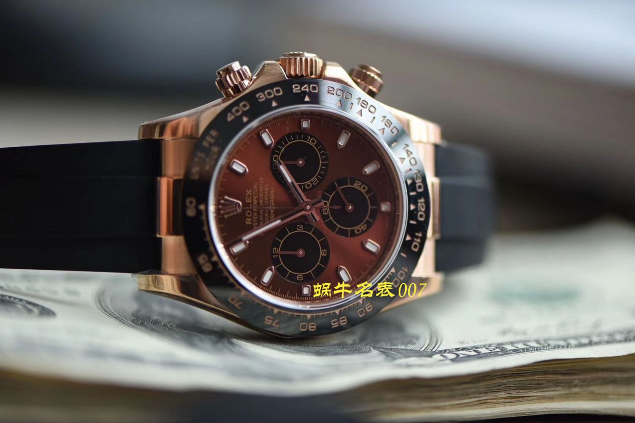 【视频评测NOOB厂劳力士复刻高仿手表】N厂全新2019年最新款～迪通拿咖啡猫超级4130自动机械机芯 / R373