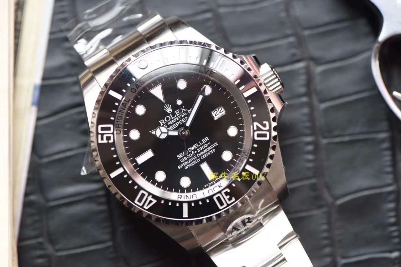 【AR厂顶级复刻高仿手表】劳力士海使型系列116660-98210 黑盘腕表(水鬼王) / R376