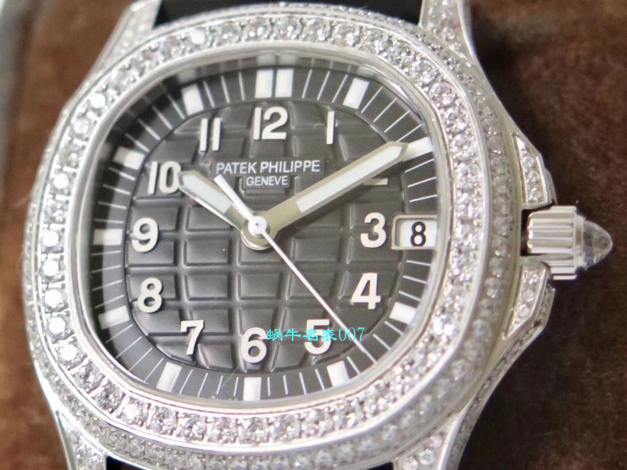 【PPF厂PATEK PHILIPPE复刻表】百达翡丽AQUANAUT高仿5069G-001 白金女士腕表 / BD230