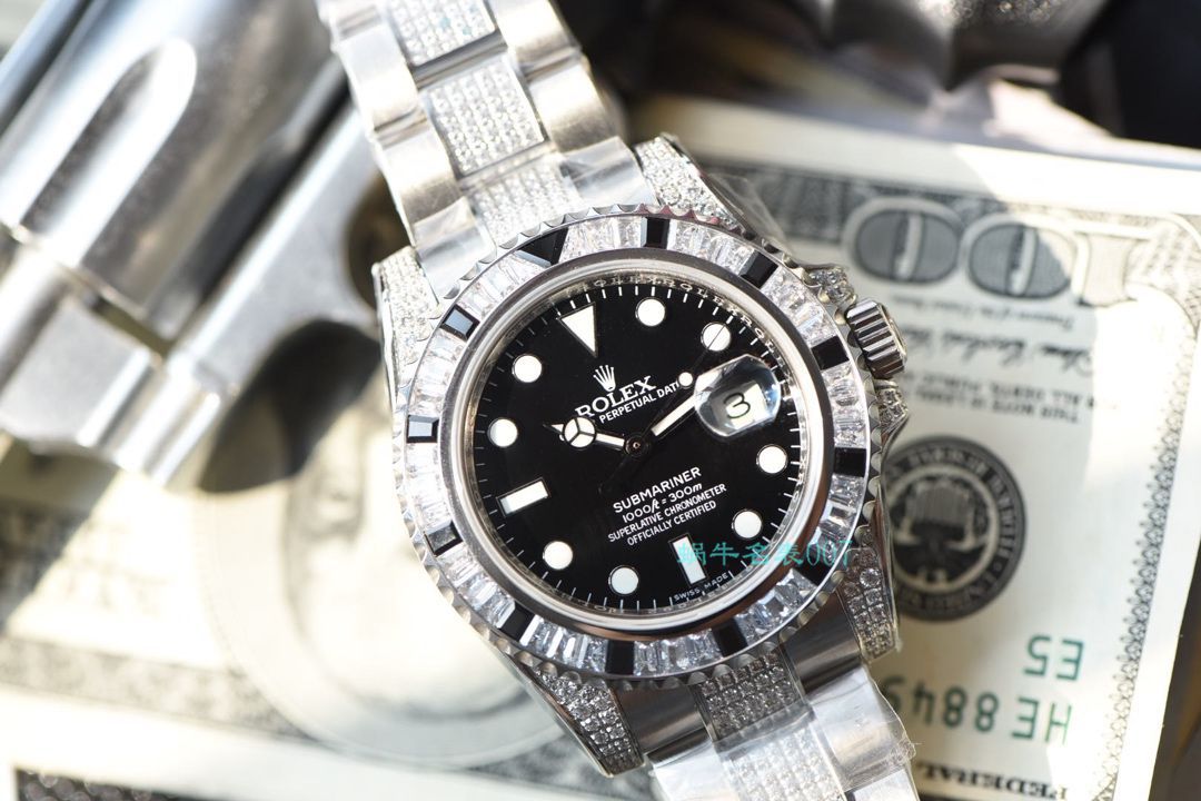 【LF厂顶级复刻劳力士高仿手表】LF帝皇定制版镶钻绿水鬼❗顶级绿钻水鬼 / R363