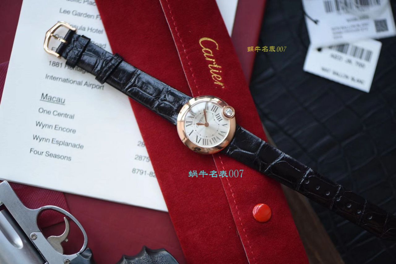 【台湾厂白气球复刻高仿女表】卡地亚BALLON BLANC DE CARTIER系列WJBL0008腕表 / K229