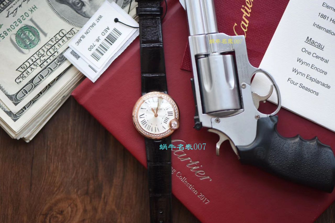 【台湾厂白气球复刻高仿女表】卡地亚BALLON BLANC DE CARTIER系列WJBL0008腕表 / K229