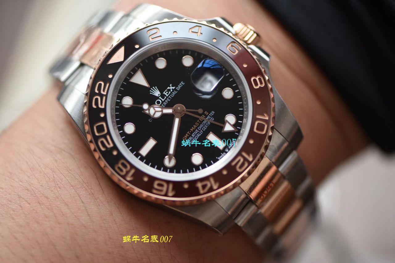【DJ厂Rolex复刻高仿手表】劳力士格林尼治型IIGMT系列m126711chnr-0002腕表 / R379