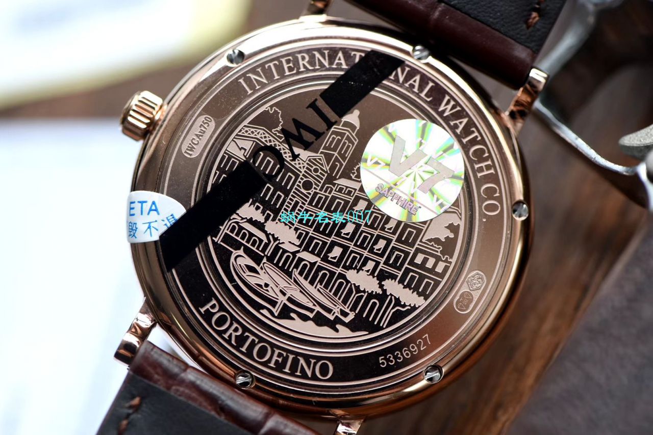 【视频评测V7厂IWC复刻表】万国表柏涛菲诺系列高仿IW356515腕表 / WG393