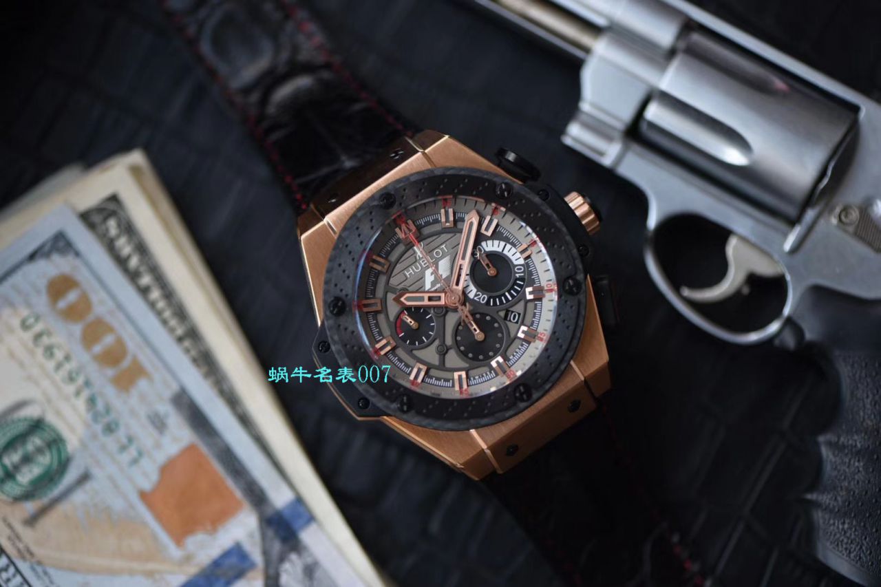 【HBBV6厂顶级复刻手表】宇舶法拉利F1 玫瑰金703.OM.6912.HR.FMC12 Hublot  F1 King Power Great Britain Limited Edition / YB072