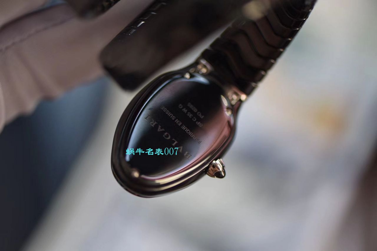 【BV厂BVLGARI复刻蛇形女表】宝格丽SERPENTI系列102734，102613 SPC35WGDWCGD1.1T白面黑面陶瓷腕表 / BG029