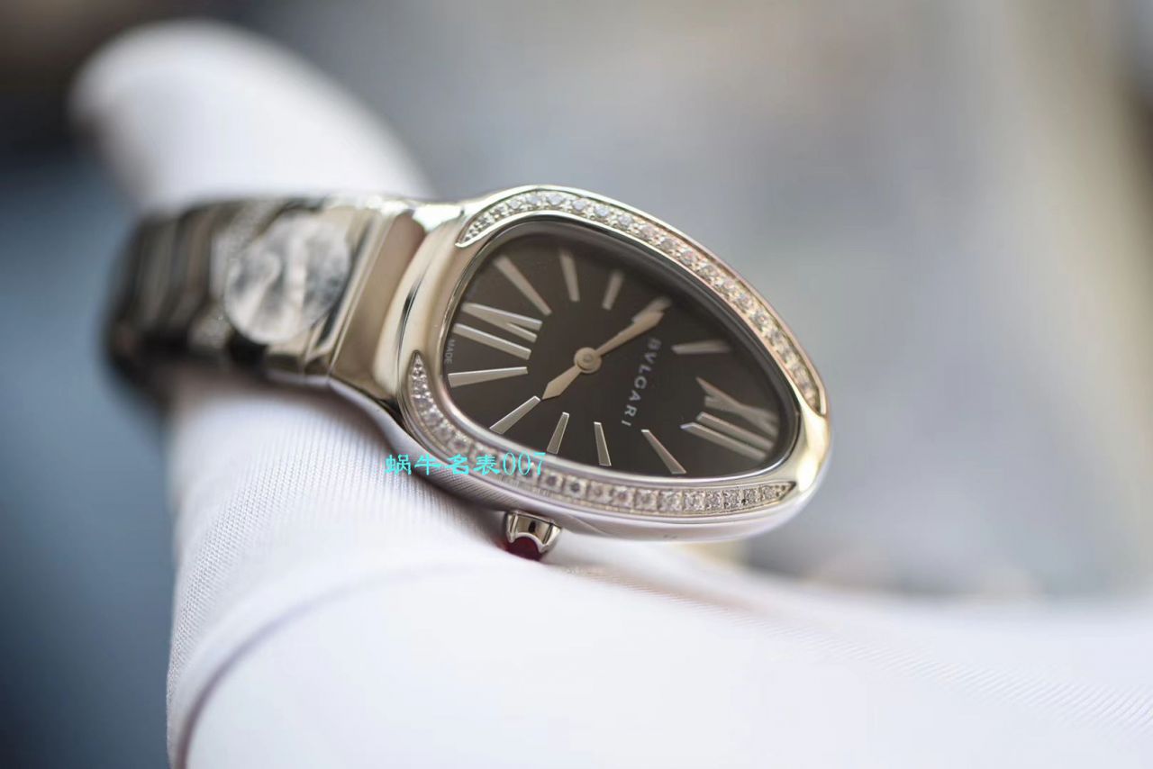 【BV厂BVLGARI复刻蛇形女表】宝格丽SERPENTI系列102734，102613 SPC35WGDWCGD1.1T白面黑面陶瓷腕表 / BG029